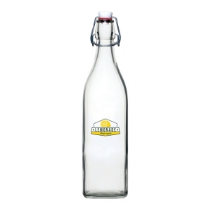 Bouteille à bascule carrée en verre - 1 litre (2 pintes) 2