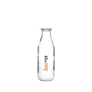 Bouteille d'eau en verre à couvercle moyen (0.5Litre/17.5oz)
