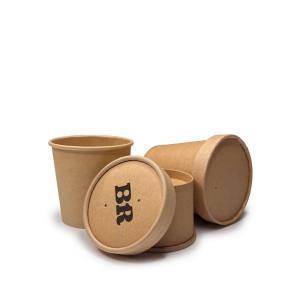 Couvercle de pot à soupe Kraft 16 oz (C7149)