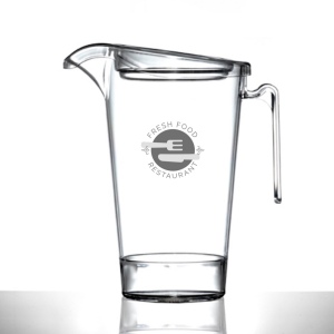 Pichet en plastique empilable avec couvercle (1.1 Litre/2 Pint) 2
