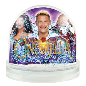 Dôme de neige pailleté * 4