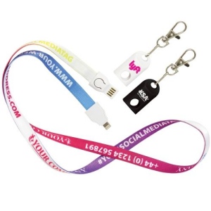 Fabric 2in-1 USB Lanyard Cable 6