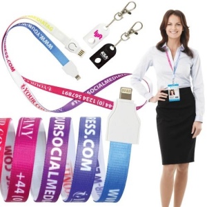 Fabric 2in-1 USB Lanyard Cable 2