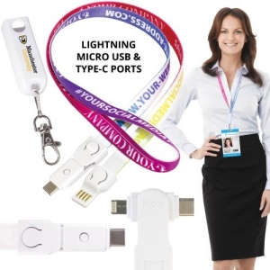 3-in-1 USB Lanyard Charging Cables 2