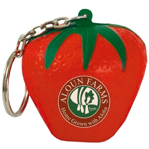 Porte-clés fraise anti-stress 2