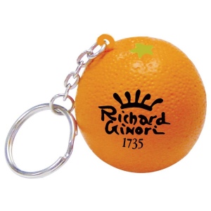 Porte-clés orange anti-stress