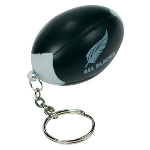 Porte-clés balle de rugby anti-stress * 4