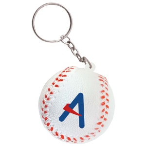 Porte-clés balle de baseball anti-stress
