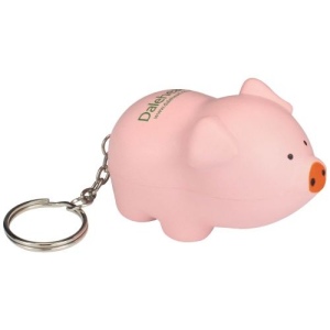 Porte-clés cochon anti-stress * 2