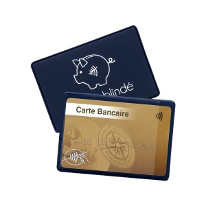 Etui 1 carte soudé "anti-RFID" (anti fraude) - Gomme unie 5