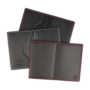 Etui 2 cartes cousu "anti-RFID" (anti fraude) - Premium - Embossage