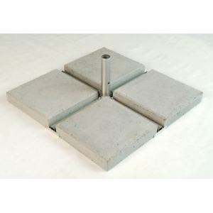Pied croisillon metal avec dalles