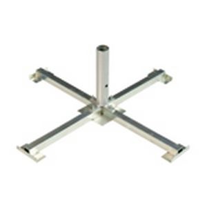 Pied croisillon metal sans dalles