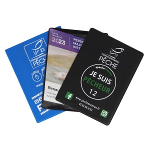 Etui pour carte de pêche - Gomme unie