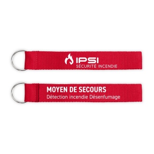 Porte-clés coton sérigraphié 2