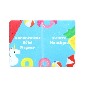 Etui 2 cartes - Gomme unie - Quadri 2
