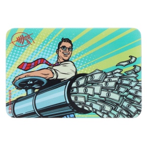 Etui rigide "anti-RFID" 1 carte (anti fraude) - Quadri 2 faces