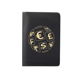 Etui 2 cartes avec poche facturette - Gomme unie