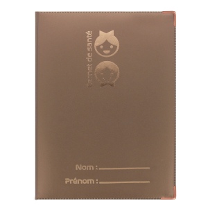 Couverture carnet de santé (Humains) - Gomme unie