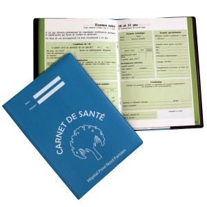 Couverture carnet de santé (Humains) - Gomme unie - Quadri 2