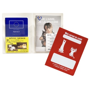 Couverture carnet de santé (Animaux) - Gomme unie