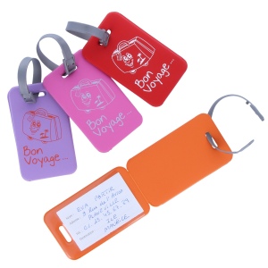Etiquette bagage "ISLAND" - Gomme unie 3