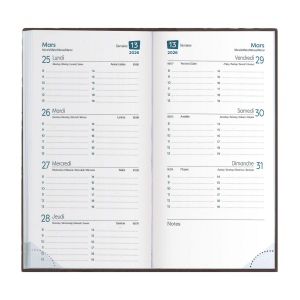Agenda 8 j pvc gomme marbre (+Quadri numérique QV11) 20