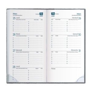 Agenda 8 j pvc gomme marbre (+Quadri numérique QV11) 6