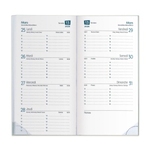 Agenda 8 j pvc gomme marbre (+Quadri numérique QV11) 13