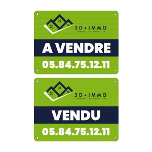 Panneau immo 3mm sur mesure (+Quadri numérique QV12)