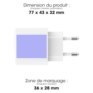 PIKA - CHARGEUR SECTEUR USB TYPE-C 25W - BLANC 2