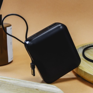HEIHO - Batterie Powerbank 10,000 mAh avec câbles intégrés à charge rapide 22,5W 5