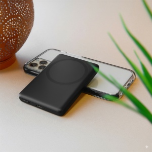 MANTI - BATTERIE DE SECOURS ALUMINIUM  MAGSAFE 20W - NOIR 4