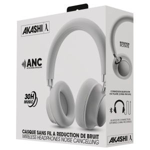 JUNDO - CASQUE À RÉDUCTION DE BRUIT ANC BLUETOOTH SANS FIL BLANC ET ALUMINIUM 3