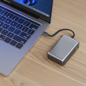 SHIBO - BATTERIE DE SECOURS CABLEE 65W - 20000mAh POUR PC, TABLETTES & SMARTPHONES 4