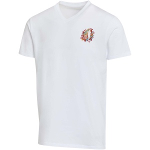 T-shirt unisexe en coton bio certifié OCS Balfour à manches courtes et col en V de 200 g/m² 5