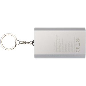 Batterie de secours Arcturus en aluminium recyclé de 2 000 mAh avec porte-clés 6