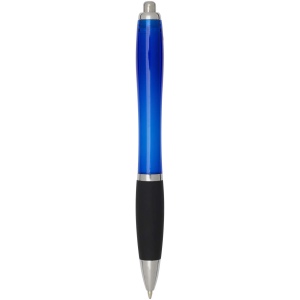 Stylo bille en plastique recyclé RCS avec corps coloré et grip noir (encre noire) Nash 9