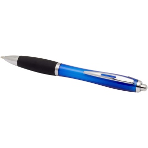 Stylo bille en plastique recyclé RCS avec corps coloré et grip noir (encre noire) Nash 11
