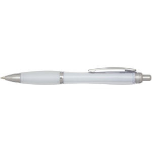Stylo bille en plastique recyclé RCS avec corps et grip colorés (encre bleue) Nash 28