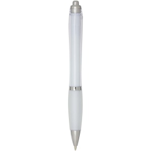 Stylo bille en plastique recyclé RCS avec corps et grip colorés (encre bleue) Nash 41