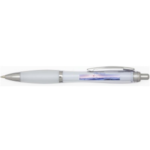 Stylo bille en plastique recyclé RCS avec corps et grip colorés (encre noire) Nash 15