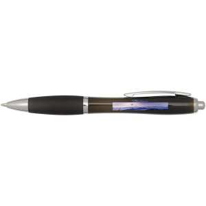 Stylo bille en plastique recyclé RCS avec corps et grip colorés (encre noire) Nash 27