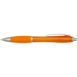 Stylo bille en plastique recyclé RCS avec corps et grip colorés (encre noire) Nash 31