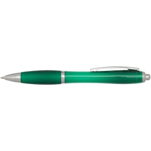 Stylo bille en plastique recyclé RCS avec corps et grip colorés (encre noire) Nash 37