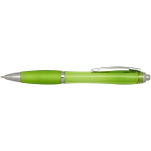 Stylo bille en plastique recyclé RCS avec corps et grip colorés (encre noire) Nash 39