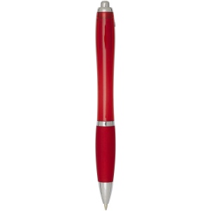 Stylo bille en plastique recyclé RCS avec corps et grip colorés (encre noire) Nash 43