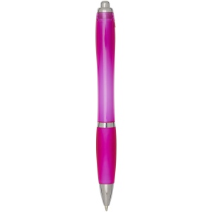 Stylo bille en plastique recyclé RCS avec corps et grip colorés (encre noire) Nash 47