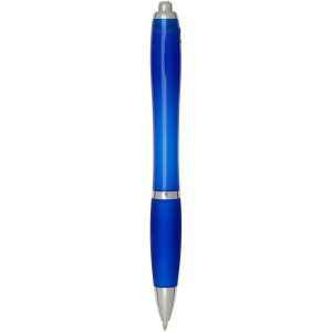 Stylo bille en plastique recyclé RCS avec corps et grip colorés (encre noire) Nash 48