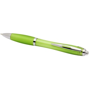 Stylo bille en plastique recyclé RCS avec corps et grip colorés (encre noire) Nash 65